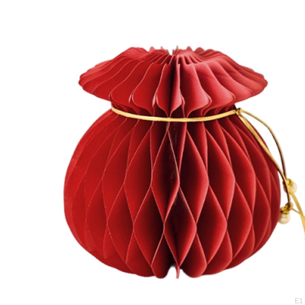 Chinesische Jahresdekoration Hängeornament Rote Papierlaterne Frühlingsfestdeko für Schrank