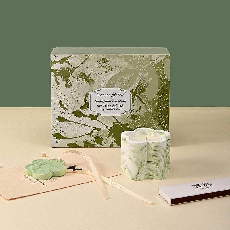 

Home Indoor Aromatherapy Candle Gift Box Creative Set Aromatherapy Souvenir Fragrance Ornament Holiday Gift Sanskrit curling