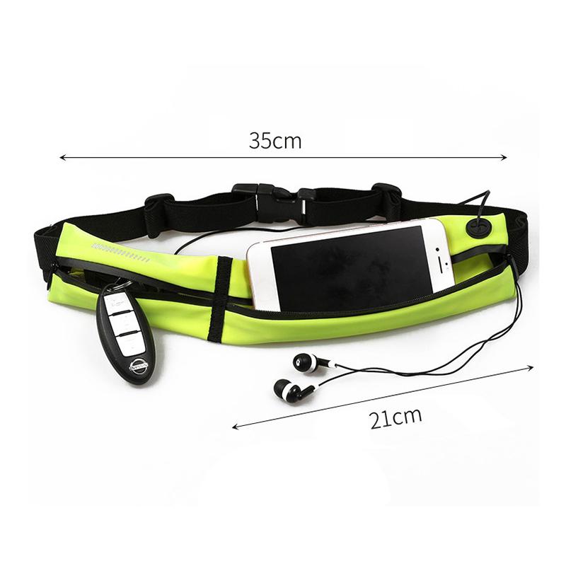 Elastic Invisible Foldable Running Waist Bag With Large Capacity For Sports And Fitness Discreet Portable Storage Solution 1Pc