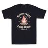 Para Sempre uma Luz Acampamento Místico 2025 Gráfico Engraçado de Fogueira Camiseta Vintage Masculina Camiseta Unissex