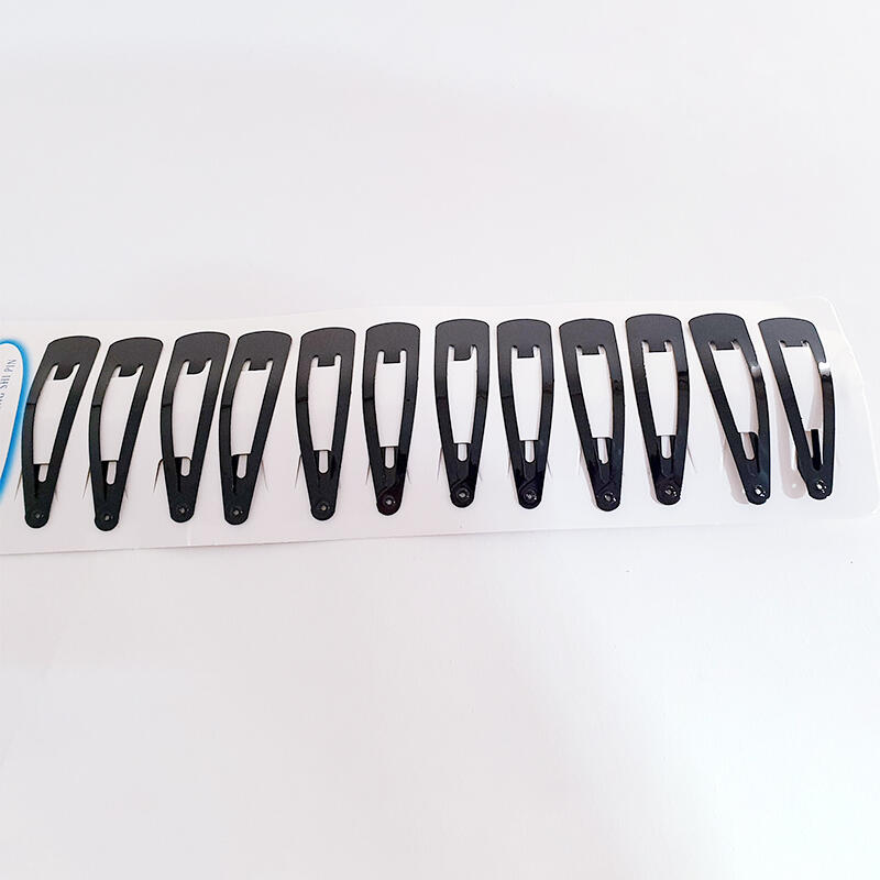 

Black Snap Hair Clips, 12-Pack DD-11748