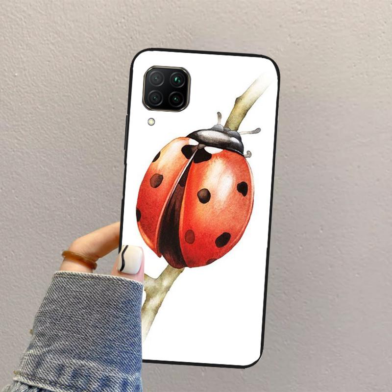 Ladybug Beetle For Huawei Nova Y70 Y90 Y60 Y73 Y72 Y61 Y91 12s 12i 11i 8i 9 10 SE P40 Lite P60 P30 Pro Case