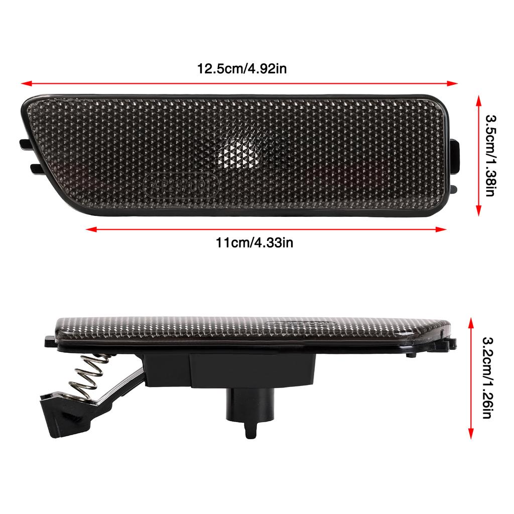 Car Front Bumper Side Marker Lights Indicators Left &Right Turn Signal Lamp Without Bulbs For VW Jetta GOLF MK4 1999-2005