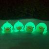 1Pcs Mini Shark Luminous Toy Cute Decorations Kids Glow In The Dark Resin Shark Miniature Figurines Gift For Girls Novelty