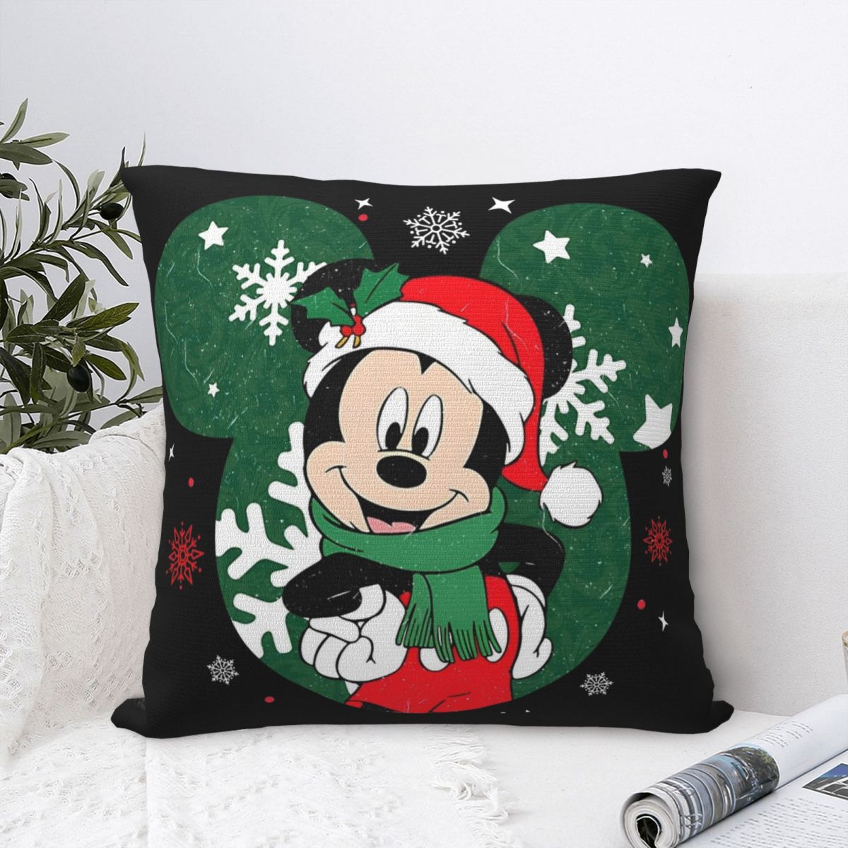 

Mickey Mouse Halloween Pillowcase Printing Polyester Cushion Cover Gift Minnie Pillow Case Cover Home Dropshipping 45X45cm 30cmx30cm