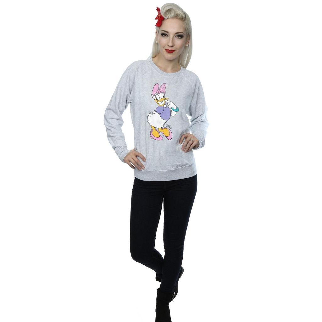 Disney Womens/Ladies Classic Daisy Duck Heather Sweatshirt