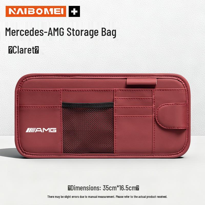Mercedes-Benz E-Class, C-Class, A-Class, S-Class, GLA, GLB, GLC Sun Visor Glasses Clip and Storage Bag.