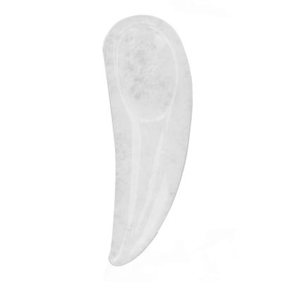 Mini Cuillère pour les Yeux en Jade Massant Soulage la Tension Faciale Réduit les Poches Lifting Yeux Gua Sha