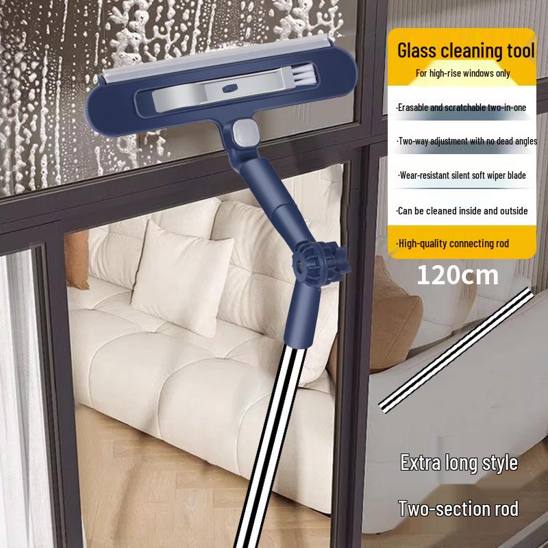 Double-Sided High-Rise Glass Wiper & Exterior Window Cleaner
