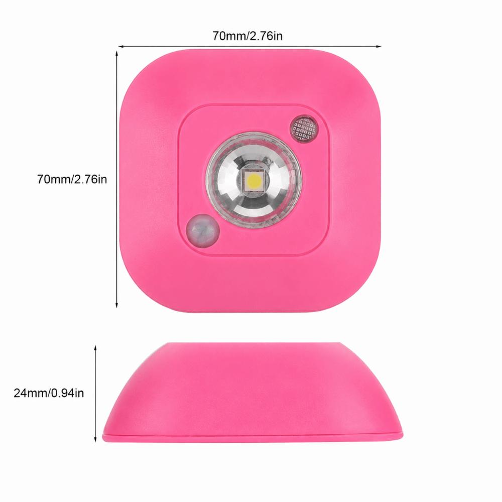 ABS Night Light Battery Powered Infrared Night Light Energy Saving Wardrobe Light  Kitchen