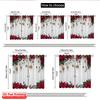 2D Flat Printing 2pcs Merry Christmas Party Curtains Holiday Christmas3 Durable Polyester Without Electricity Party Decorations