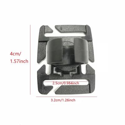 2pcs Rotating Flashlight Clip, Water Pipe Clip, Backpack Clip, 25mm Webbing Tactical Buckle, Outdoor Camping Accessories
