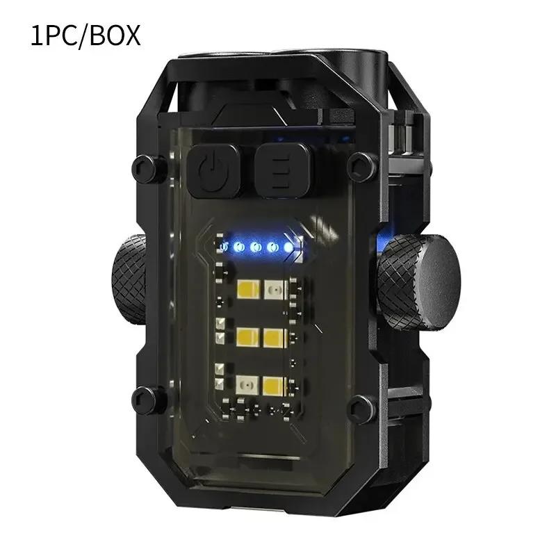 Super Bright Powerful Pocket Torch Light LED Multifunctional Linterna Magnetic COB LED EDC Mini Keychain Flashlight Rechargeable