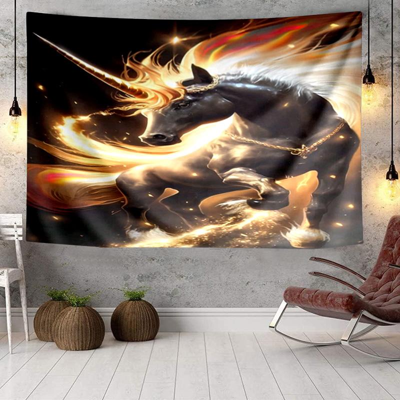 Magical Unicorn Garden Tapestry Room Decoration Wall Hanging for Living Room Bedroom, dormitory, Birthday and Christmas gifts