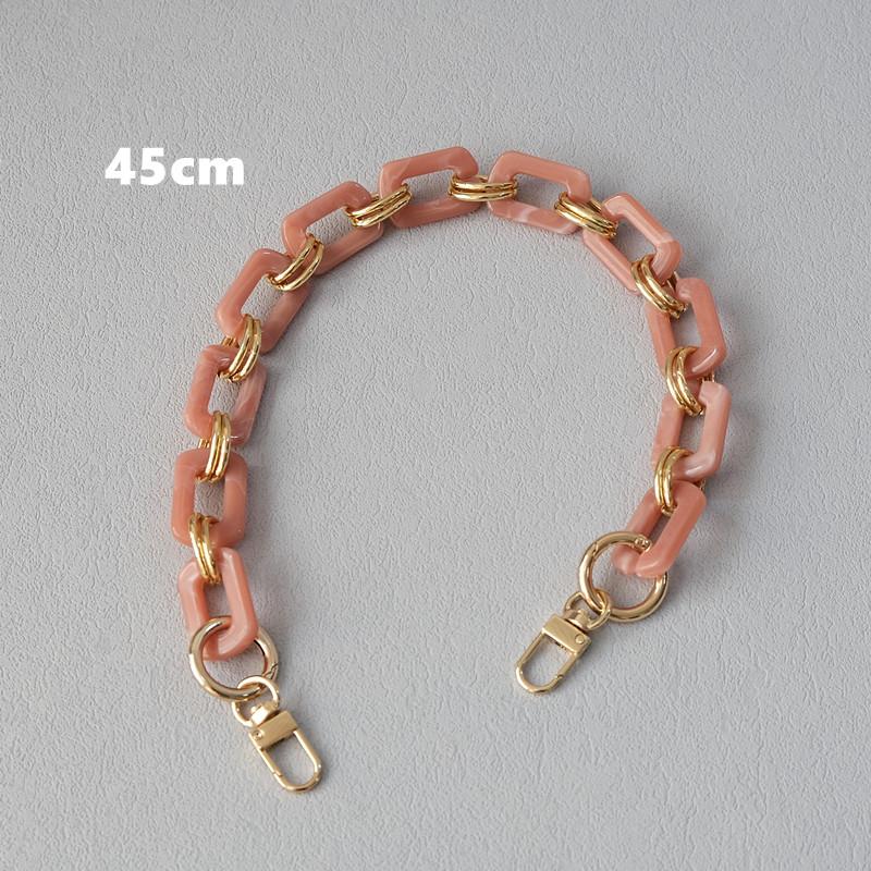 New Fashion Woman Bag Accessory Detachable Replacement Chain Candy Solid Square Acrylic Luxury Strap Women Shoulder Handle Chain