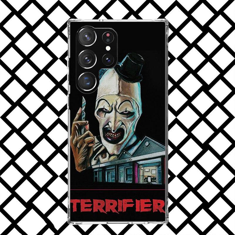 Horror Movie Terrifier Phone Case for Samsung Galaxy S26 S25 Edge S24 S23 Ultra S22 Plus S21 FE S20 + Soft Cover Print Fundas Ga