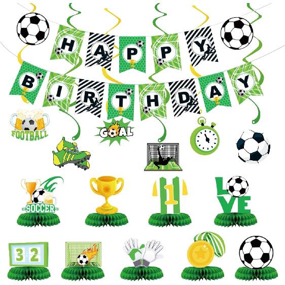 Racing Birthday Decorations, Car F1 Themed Happy Birthday Banner, Boy Girl Funny Party Supplies with Banner and Hanging Swirl