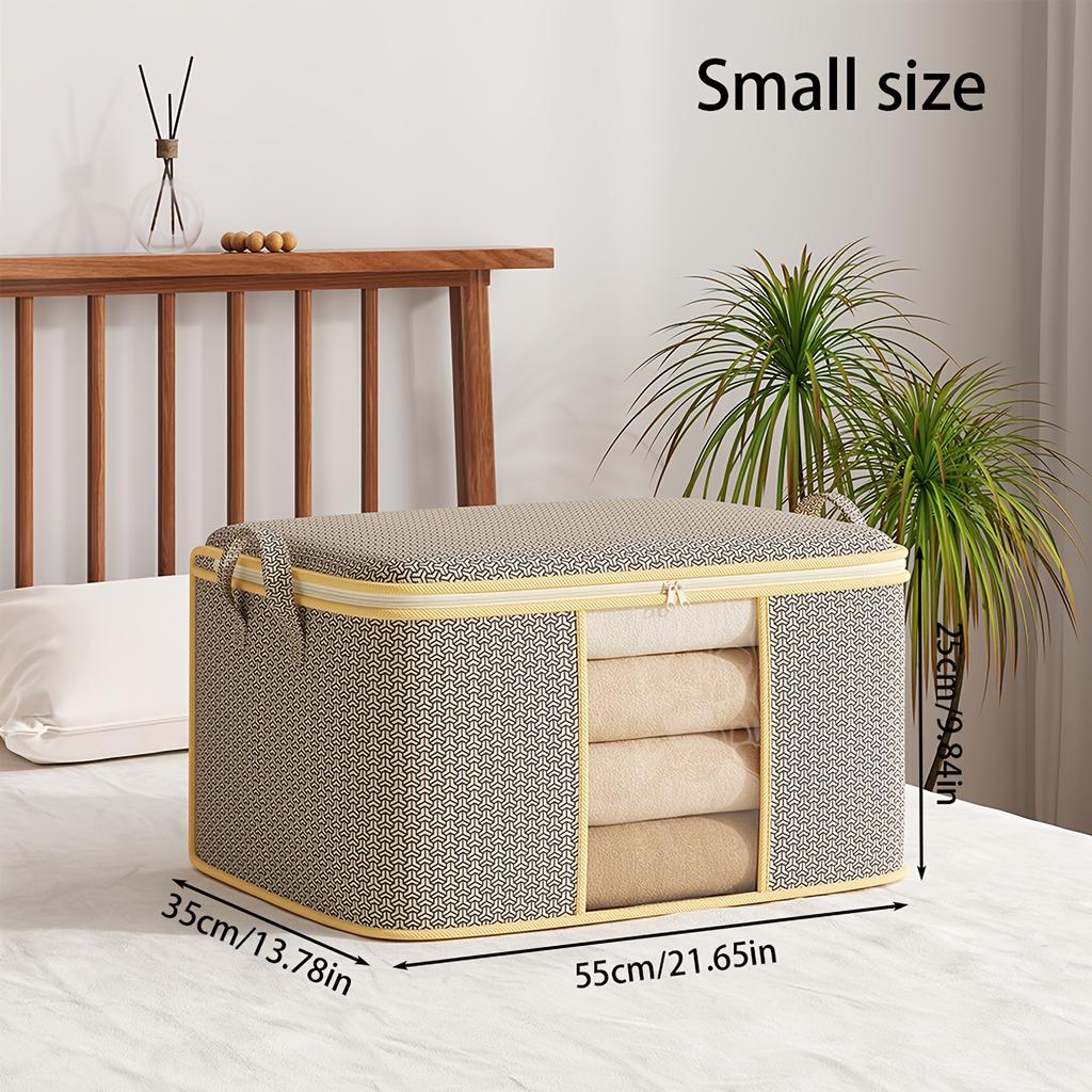 Extra-Large Foldable Storage Bag Portable Freestanding Organizer for Clothes Blankets  Bedding Storage
