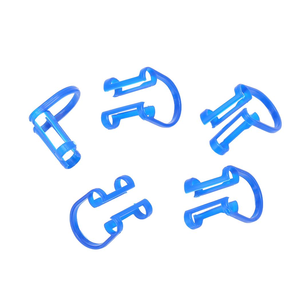 100PCS Cotton Roll Holder Clip Dental Clinic Orthodontic Mouth Supplies Plastic Blue Compact