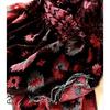 Used New, Unused Stole/shawl, Red and Black, All-over Pattern