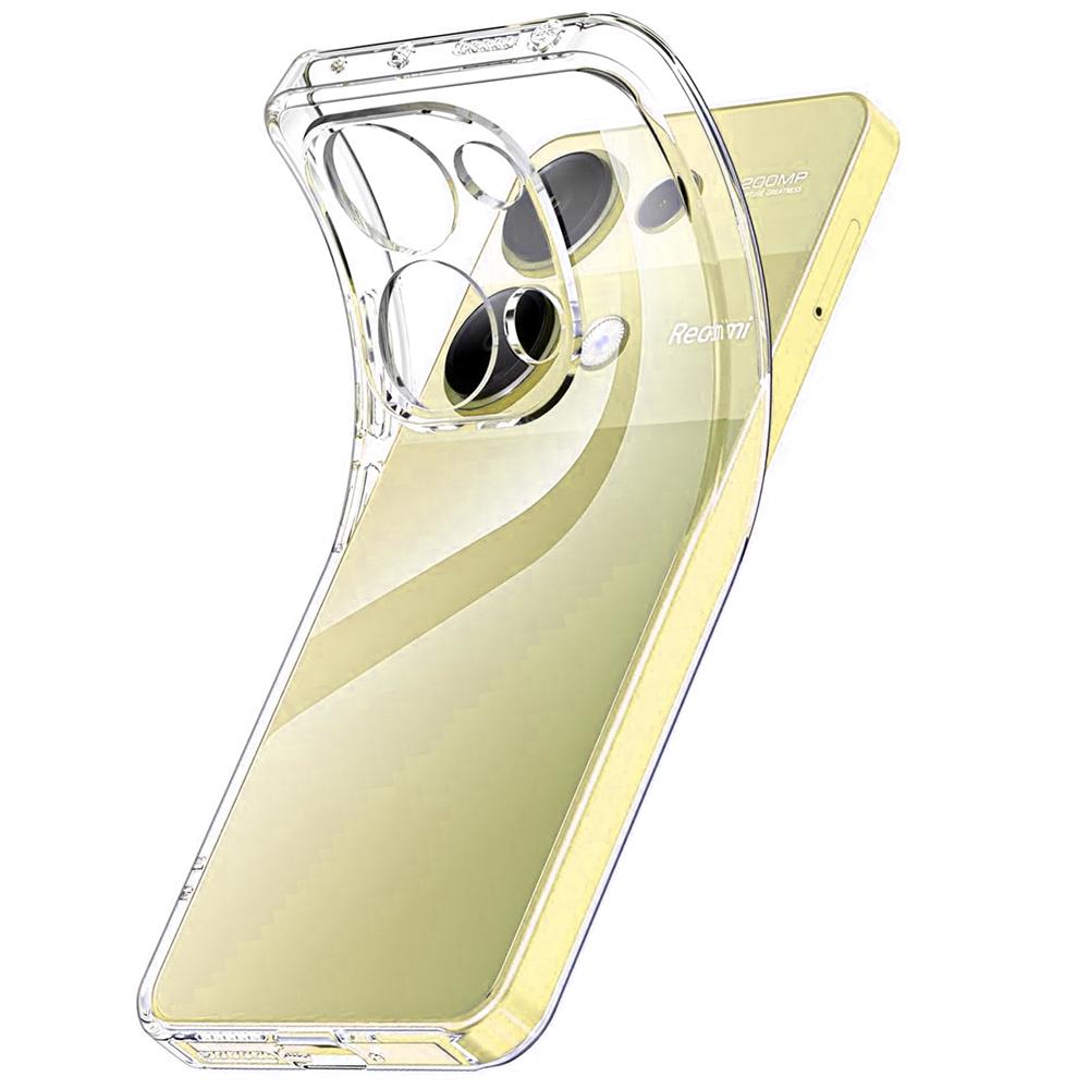 

Ultra Thin Silicone Soft Case For Xiaomi Redmi Note 14 Pro Plus Pro+ 4G 5G Clear Back Cover Shockproof Shell Transparent REDMI NOTE 13 4G