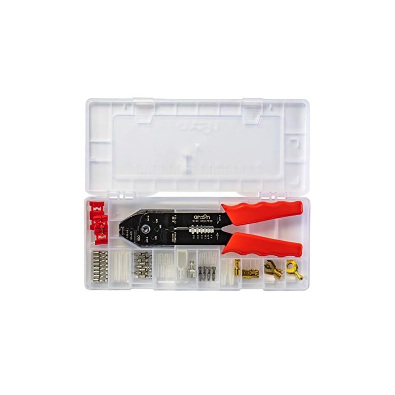 Amon Terminal & Tool Set: A set of electrical pliers and terminals for wiring work, for connecting and branching wiring cords, and for tapping power