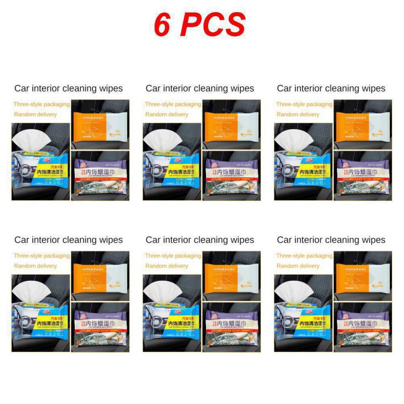 1~8 DB 15 Törlőkendő Autóhoz Gyengéd Multifunkcionális Autóbelső Kiegészítők Belsőtér Tisztító Törlőkendő Univerzális Felület Por Eltávolítás