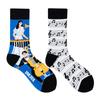 Calzini AB Asimmetrici Trendy Divertenti per Coppia Anatra Mandarina Colorati Calzini a Mezza Gamba SMLSOX