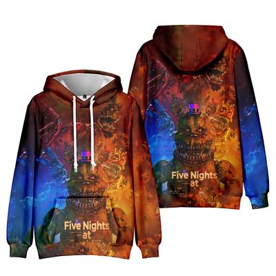 Five Nights At Freddy's Hoodie Harajuku Herbst Pullover Mode Unisex Langarm Lässig Streetwear Locker Outdoor Kleidung