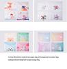 4pcs File Bags For Document Cute Cartoon File Holder Snap Button PVC Folder Pen Box Office Information Bag Student Stationery