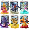 Original  Pikachu Charizard Gengar Snorlax Piplup Clockwork Action Figure Pocket Monster Model Children Birthday Gifts