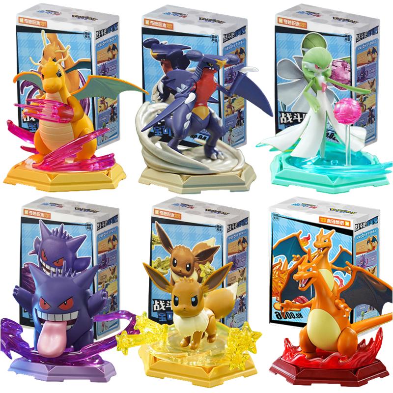 Original Pikachu Charizard Gengar Snorlax Piplup Clockwork Action Figure Pocket Monster Model Children Birthday Gifts