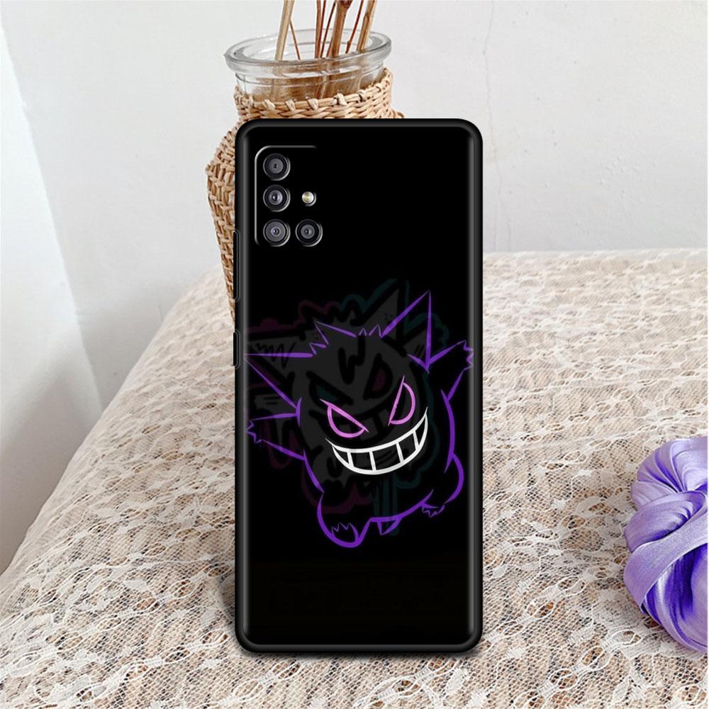 

Чехол для Samsung Galaxy A52 A12 A32 A51 A21s A71 A13 A53 A22 A31 A72 A03 A02s A41 черный чехол для телефона забавный покемон генгар Samsung A51 4G