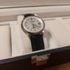 Used [Good condition] Citizen Exceed Eco-Drive radio clock (external leather band replaced)