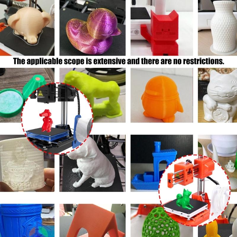 Mini FDM 3D Printer For Beginners FDM Technology 100x100x100mm Printing Size Support 1.75mmPLA Filaments 0.4mm Nozzle