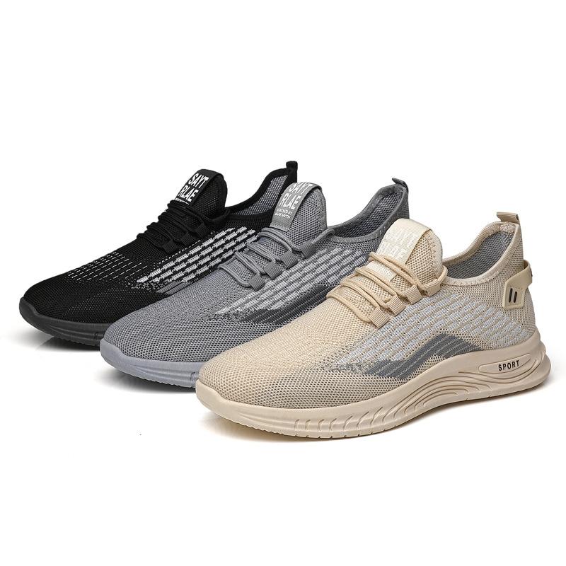 Summer breathable fly-woven sports mesh shoes comfortable soft-soled casual shoes