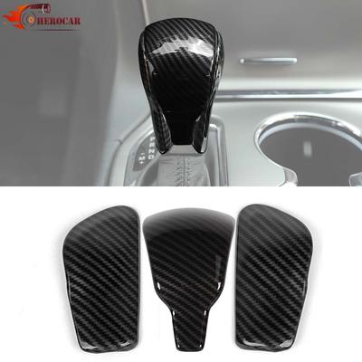 Carbon Fiber Inner Gear Shift Knob Decor Covers For Jeep Grand Cherokee 2017+ US