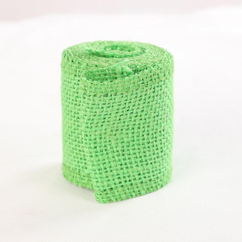 Wholesale 6.0 Width DIY Craft Supplies for Christmas Decoration - Colorful Burlap Roll and Twine Ribbon 2m