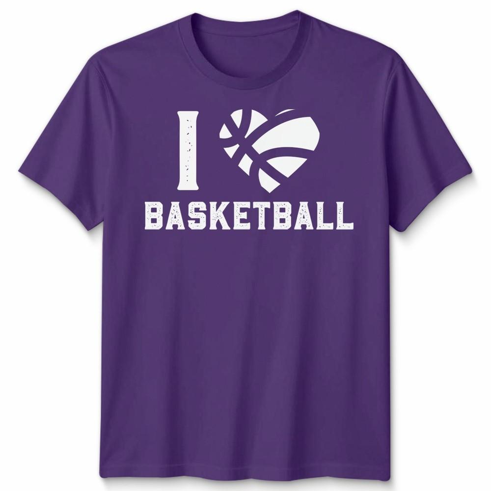 I Love Basketball Sports Fan Tee Unisex Unisex Graphic Unisex TShirt