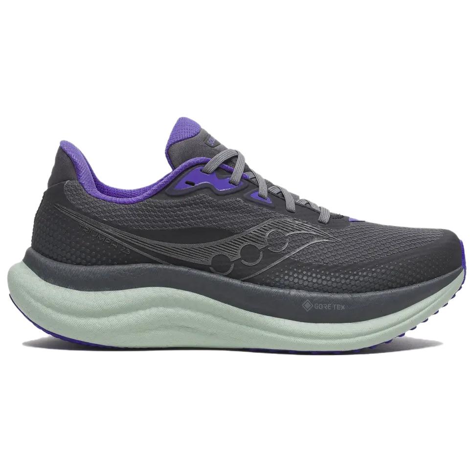 SAUCONY Triumph 23 Gtx Comode Eleganti Ammortizzazione Resistenti Traspiranti Scarpe da Corsa Basse Sneaker Donna Grigio S11025-01