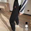 Women's Black Fleece-Lined Jogger Pants - Petite, Cropped, Casual Sweatpants for Spring and Autumn 2026