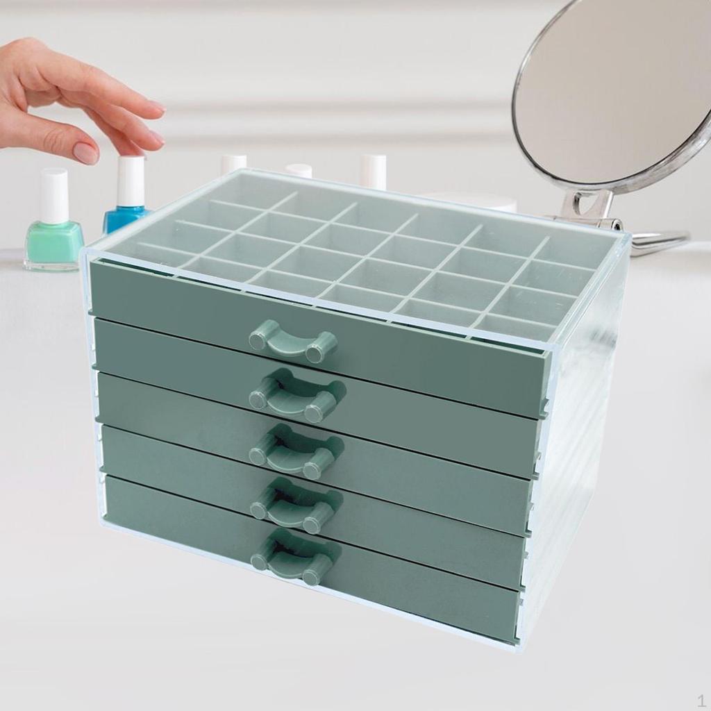 Schmuckaufbewahrungsbox aus Acryl 120 kleine Fächer Schmuckaufbewahrungskoffer für