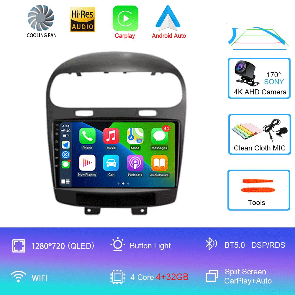 For Dodge Journey Fiat Leap Freemont 2011 - 2020 Car Radio Multimedia Player Navigation GPS DSP 4G Wifi Carplay Auto Android 14