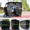 Double Layer Encrypted Mosquito-Proof Sunshade Canopy for Electric Tricycles