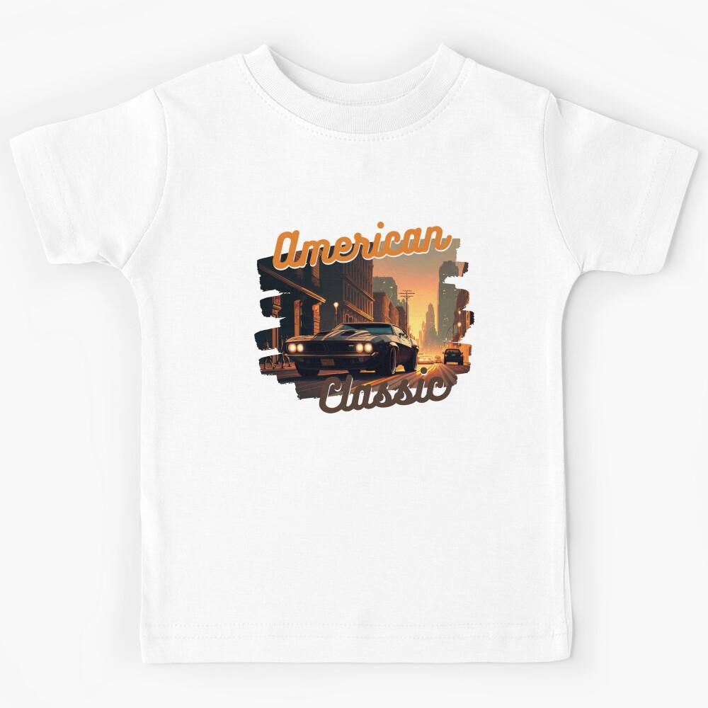 American Classic Car Inspired by the Chevy Camaro Kids T-Shirt 160