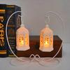 Retro Desktop Lamp - Halloween Ambient Decor & Creative Gift Hexagonal Led Wind Lamp Candle Lamp Portable Pony Lamp