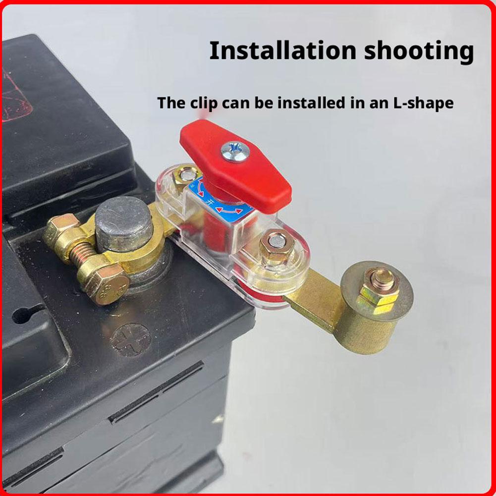 Double Rotating Universal Car Battery Disconnect Switch 12V 24V, Heavy Duty Anti-Leak Battery Master Kill Switch For Car Boat RV