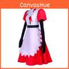 Tenue Cosplay Niffty de Hazbin Hotel en Fibres Mixtes Pour Conventions Anime et Halloween
