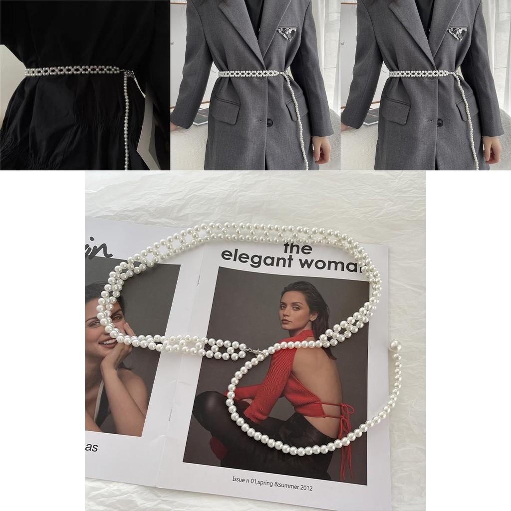 Pearl White Classy Waist Chain For Women Designed For Dresses And Ensembles Chic