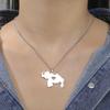 LIKGREAT Venezuela Map Necklace for Women Men Love Heart Unisex Patriotic Stainless Steel Jewelry Meaningful Geography Gift